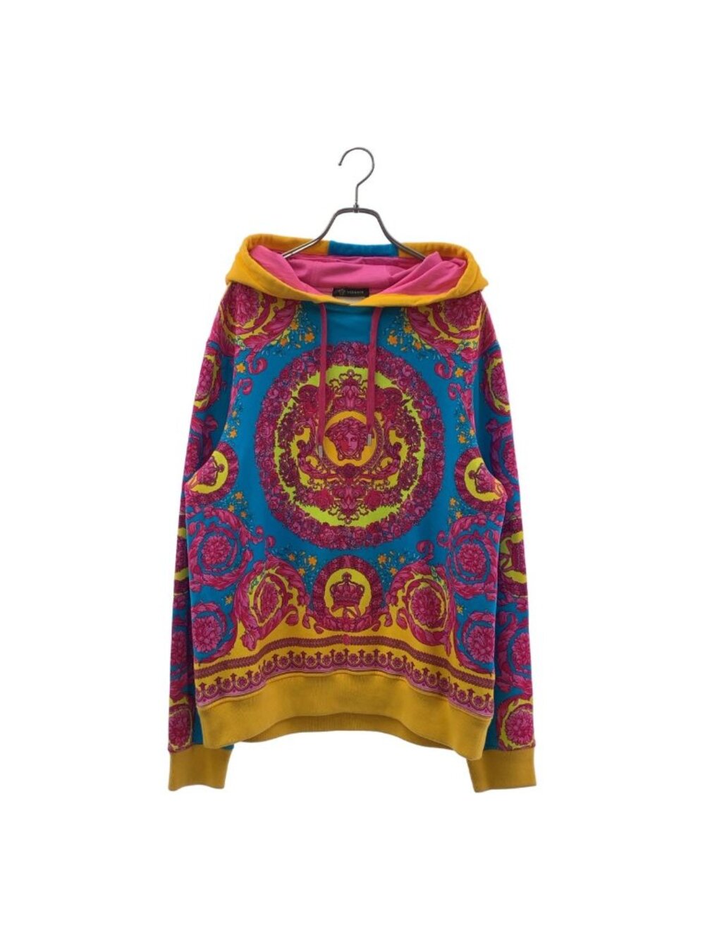 Versace Baroque Pullover Hoodie L Multicolor - Picture 1 of 8